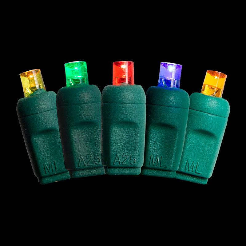 Minleon 70L LED 5mm 4" Spacing (23') – Case of 24 – Multi (R/G/Y/B/O)