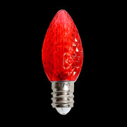 C7 LED Faceted Bulb – Case of 1000 – Red