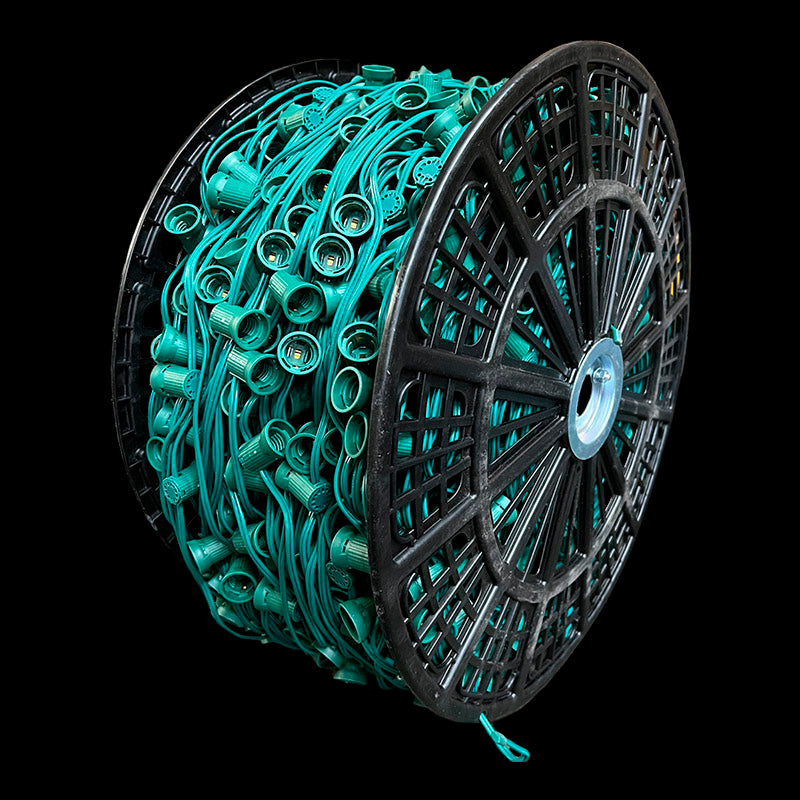 C9 SPT-1 Socket Cord 1000' Cord 12" – Green