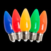 C9 Opaque Bulb – Case of 500 – Multi (R/G/Y/B/O)