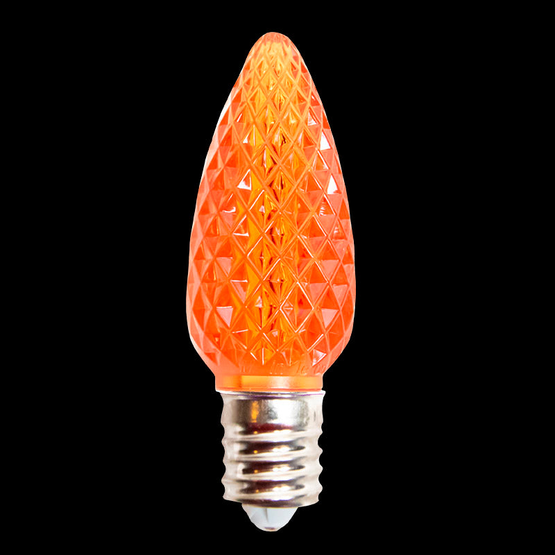C9 LED V2 Faceted Bulb – Case of 500 – Orange