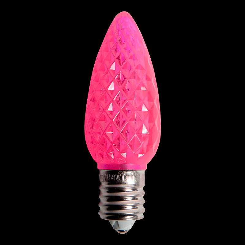 C9 LED V2 Faceted Bulb – Case of 500 – Pink