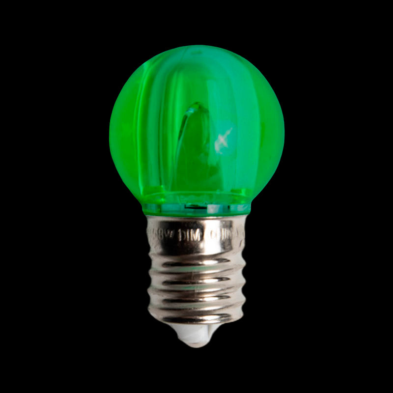 G30 LED Transparent Bulb – Case of 500 – Green