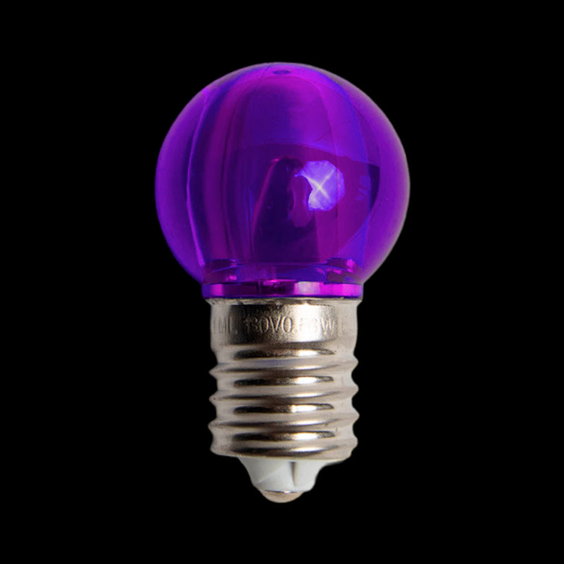 G30 LED Transparent Bulb – Case of 500 – Purple