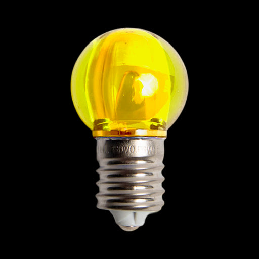 G30 LED Transparent Bulb – Case of 500 – Yellow