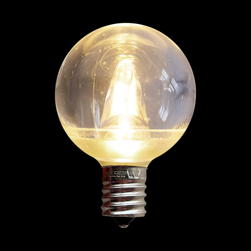 G40 LED Transparent Bulb – Case of 250 – E12 – Traditional Warm White