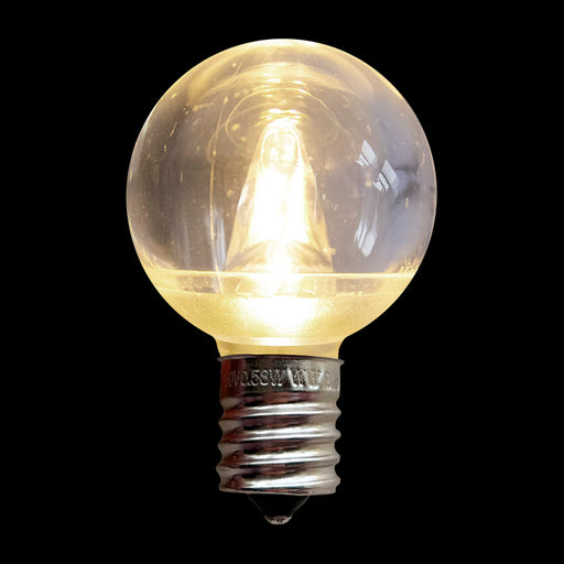 G40 LED Transparent Bulb – Case of 250 – E17 – Traditional Warm White