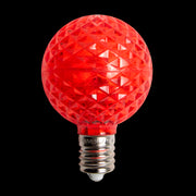 G50 LED Faceted Bulb – Case of 250 – Red
