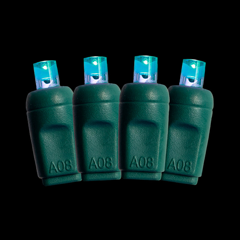 Minleon 50L LED 5mm 6" Spacing – Case of 24 – 6″ Spacing Teal