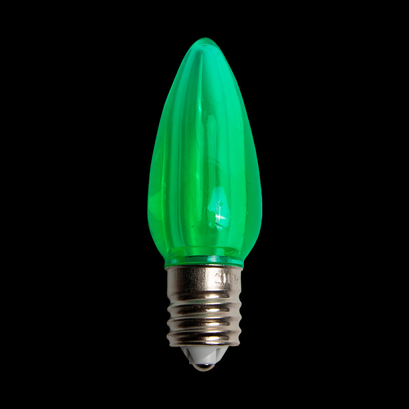 C9 Transparent Bulb – Case of 500 – Bulb Green
