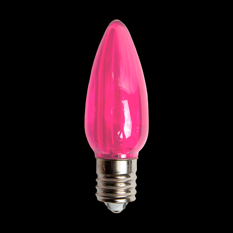 C9 Transparent Bulb – Case of 500 – Bulb Pink