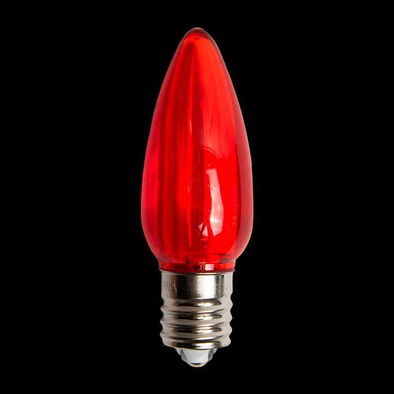 C9 Transparent Bulb – Case of 500 – Bulb Red