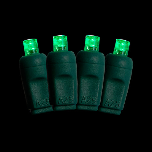 Minleon 50L LED 5mm 6" Spacing Coaxial Non-Rectified – Case of 24 – 6″ spacing Green
