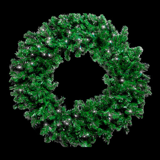 MUSA Wreath 48" Pre-lit Pure White – Case of 2 – Default Title